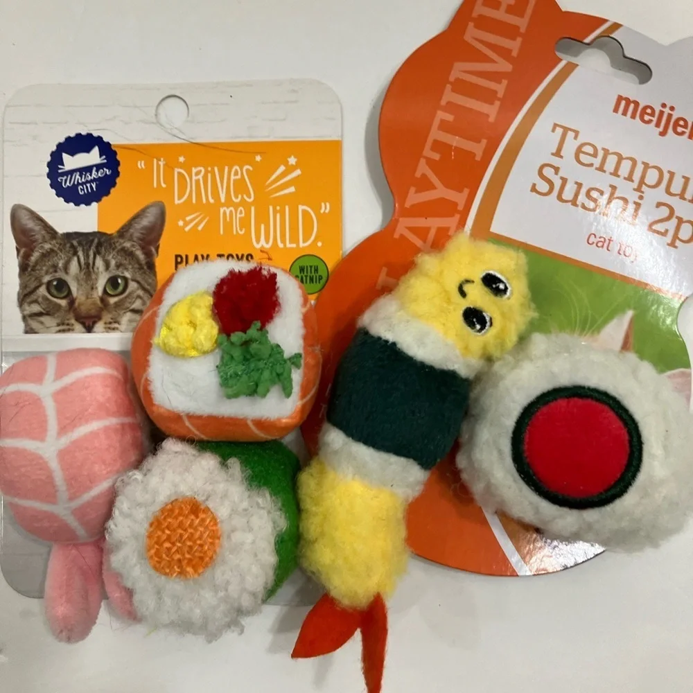 Sushi Cat Toy 2-Pack